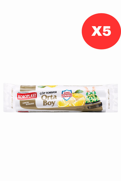 Koroplast Mandarin Kokulu Çöp Torbası Orta Boy 15'li X5