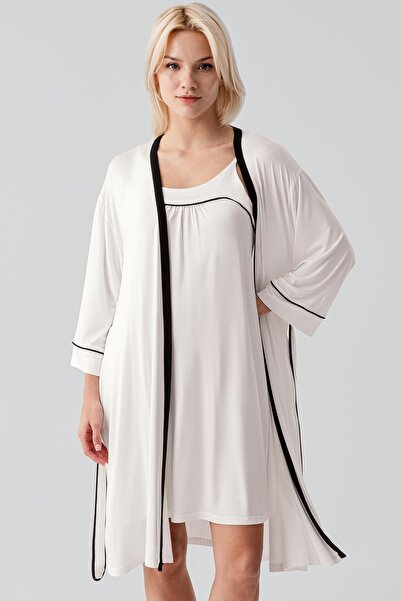 Artış Strappy Short Lycra Flexible Viscose Nightgown Set