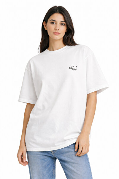 CAMBLYS تي شيرت قطني للجنسين بتصميم كلب نابض بالحياة، مطبوع من الأمام، مقاس ك...