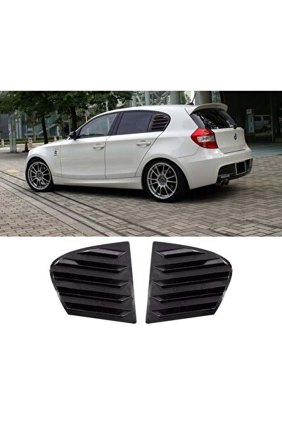 Tuning Vadisi BMW E87 Kelebek Cam Vizörü (Plastik) Parlak Siyah 2004-2011