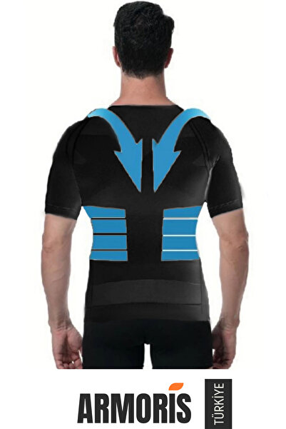 Armoris # Korseatlet Men's Gynecomastia Correcting Upright Posture Belly Tigh...