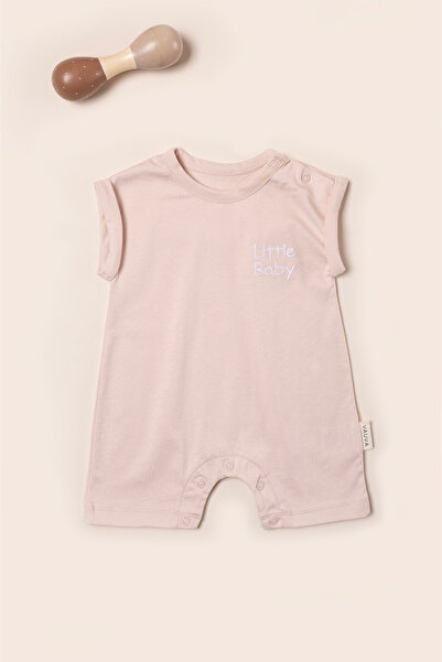 Vauva Nakışlı Tulum Yazlık Kısa Kollu Nakışlı ÇıtÇıtlı Tulum