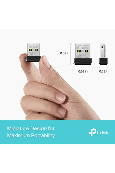 TP-LINK Archer TX1U NANO AX300 WI-FI 6 KABLOSUZ USB ADAPTÖR