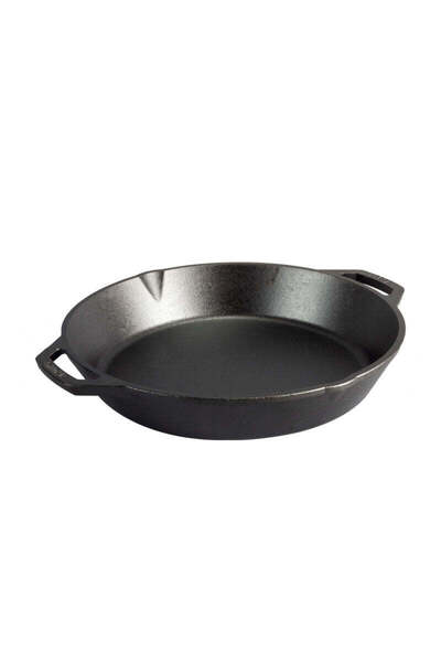 Lodge 12 Inch Seasoned Cast Iron Dual Handle Pan