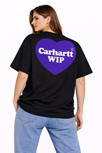 CAMBLYS Unisex Women's Men's Carhart Wip Back and Front Printed Oversized Thi...