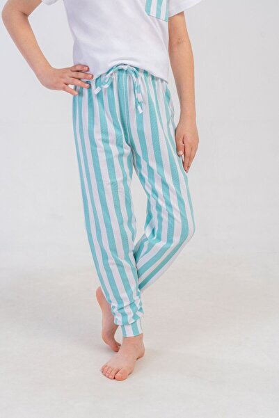 OBJE Boy's Water Green Cuffed Pants