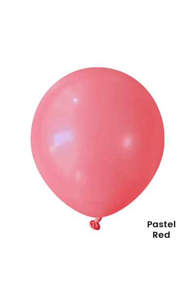 Baloane De Poveste Set 100 Baloane Latex 30 cm Pastel – Roșu