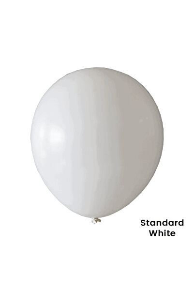 Baloane De Poveste Set of 100 Latex Balloons 30 cm - White