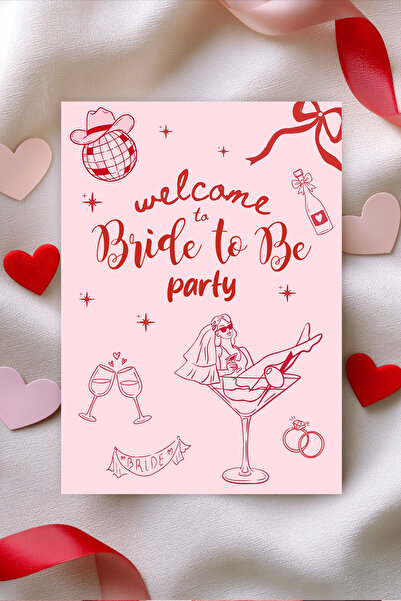 Pankart Evi Bekarlığa Veda Partisi Masa Kartı 9 Adet Bride To Be Sunum Yemek ...
