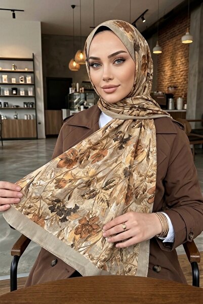 İmajButik شال كراش منقوش باللون الأخضر من إيشيكهان
