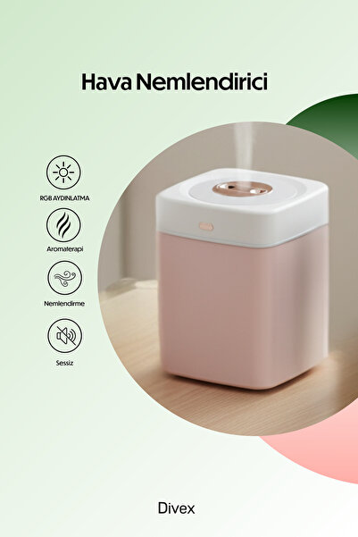 Divex 3L Çift Sprey Ultrasonik Hava Nemlendirici Buhar Makinesi – Aroma Difüz...