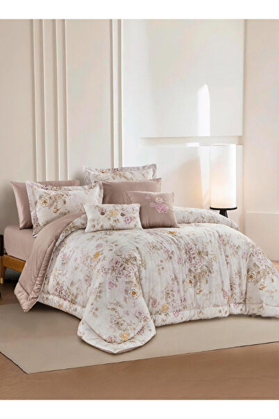 INREST Orchid King Comforter Set 240 × 260 cm – 8 Pieces 100% Cotton Bedding ...