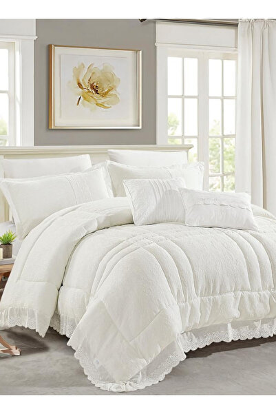 INREST Lore King Comforter Set 240 × 260 cm – Luxury 8 Pieces 100% Cotton Bed...