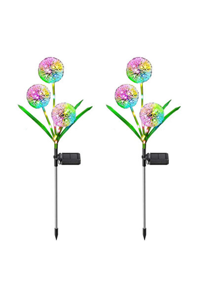 Promagg Set of 2 Solar Garden Lamps Dandelion Type
