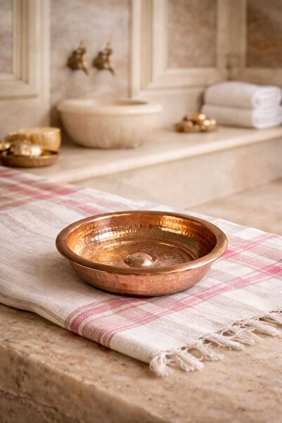 AiroBazar 100% Pure Copper Hamam Bowl Handmade, Traditional Turkish Hamam Bow...