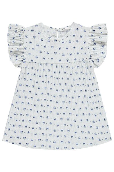 Civil Girls Cămașă cu model margarete pentru copii de 10-13 ani - Ecru