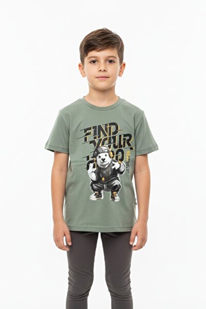 Toontoy Tricou cu mânecă scurtă și imprimeu pentru băieți 24992