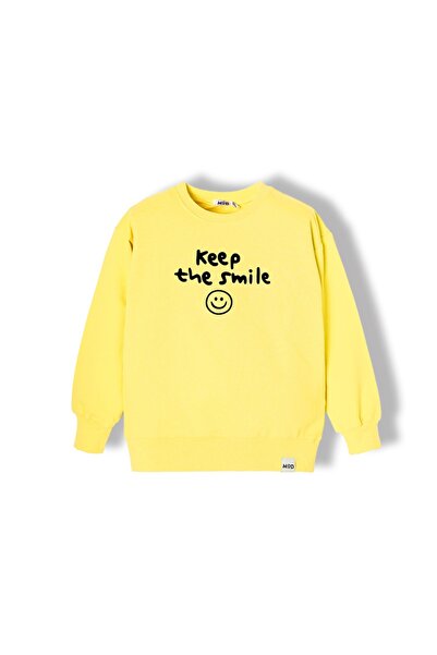 Mod Kids Trening baieti 3-7 ani, 2 piese, bumbac, hanorac galben + pantaloni ...