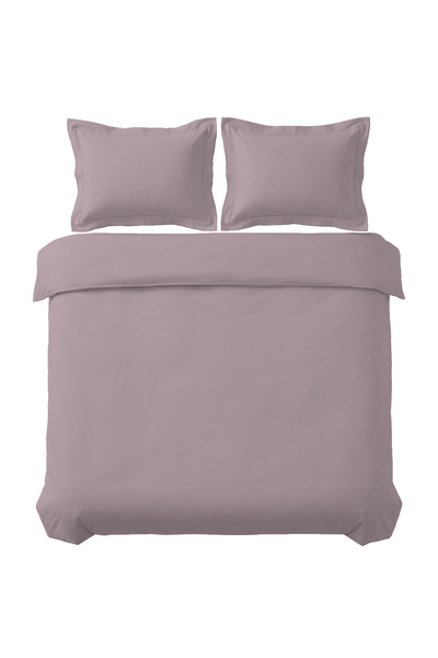 First Choice طقم غطاء لحاف مزدوج من الساتان القطني 100% من Snazzy، 200 TC (80...