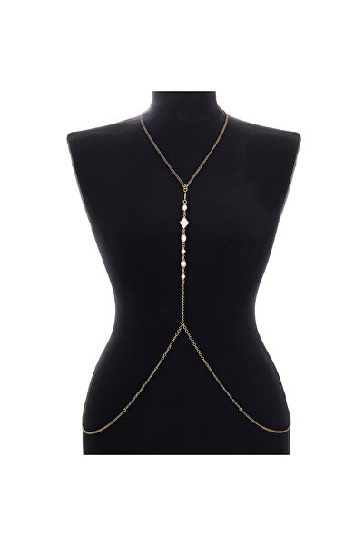 Mon Reve Myla Altın Kaplama Zincir Vücut Aksesuarı