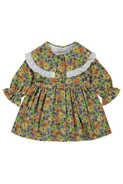 ZEYNEVA Rochie cu guler Timo pentru bebelusi 6-18 luni - Galben