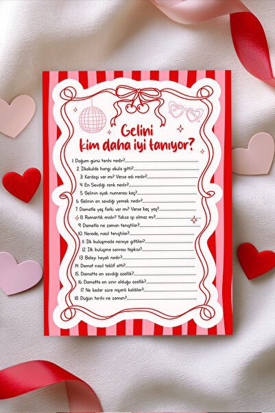 Pankart Evi Bekarlığa Veda Partisi KİM DAHA İYİ TANIYOR? Oyun Kartı 9 Adet - ...