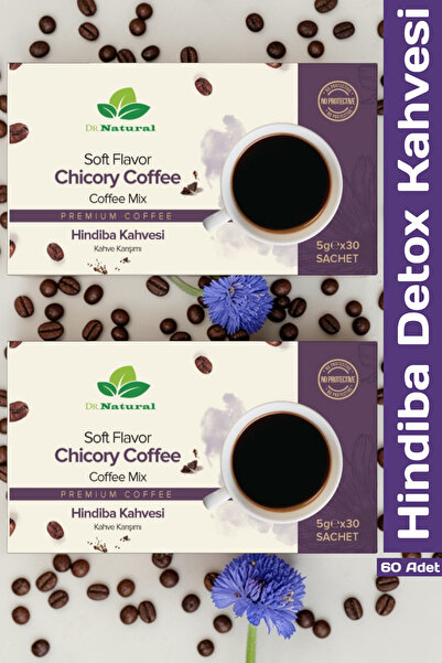 DRNATURAL 2 Boxes of Chicory Coffee Soft Flavor Chicory Coffee Mix 5Gr. 30 Ch...