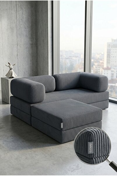 Dekoro Axis 160x240 Modüler Takım 50 DNS Bondex Fitilli Kadife Yataklı Koltuk...