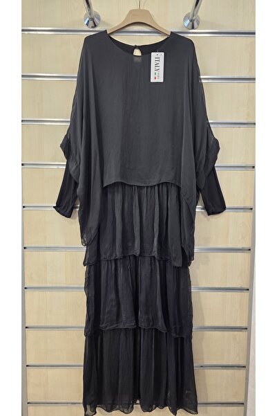 Park Moda Italian Silk Dress Long Sleeves