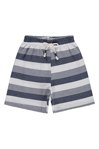 Civil Boys Раирани къси панталони за 2-5 години - Тъмносини