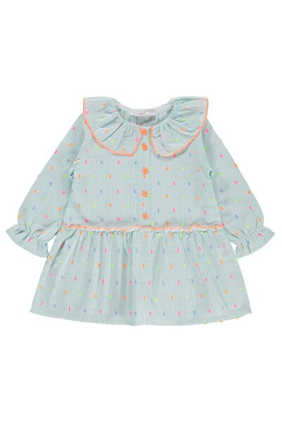 ZEYNEVA Rochie cu volane pentru fete Timo, 2-5 ani - Verde