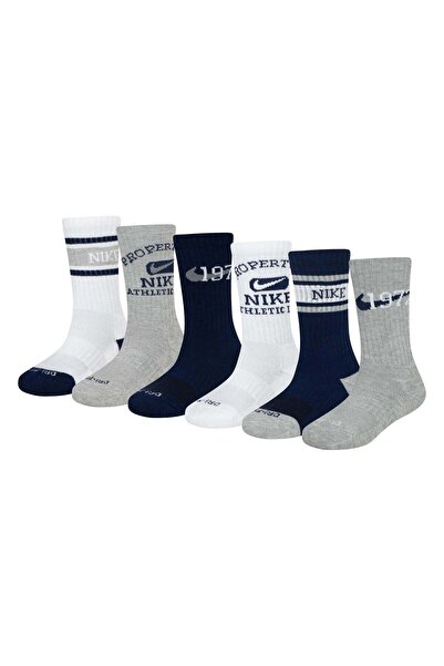 Nike Sosete-Nike-6Pk Varsity Crew Sock 4-7 ani