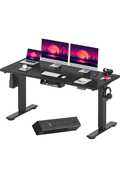 Mahmayi FLEXISPOT EN2 150x60 cm Electric Sit Stand Desk with Cable Management...