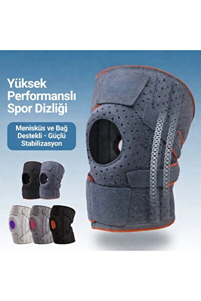 KEMOVE Unisex Dizlik - Menisküs Patella Destekli Karbon Yaylı Diz Koruyucu(Çi...