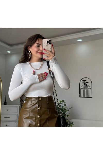 MEHTAP TURHAN Parmak Geçmeli Bluz