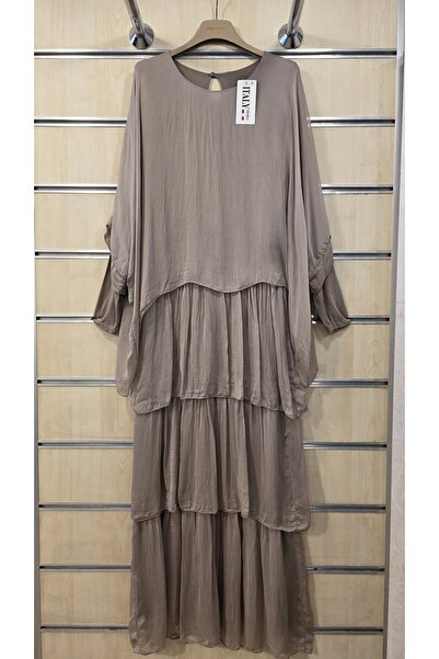 Park Moda Italian Silk Dress Long Sleeves