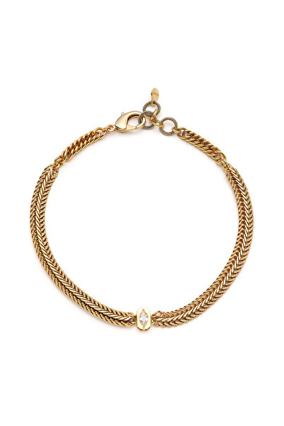 Mon Reve Unity Göz Charm Altın Kaplama Zincir Kolye