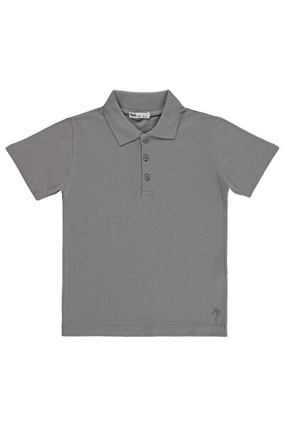 Civil Boys Tricou pentru băieți cu guler polo și broderie palmier, pentru vâr...