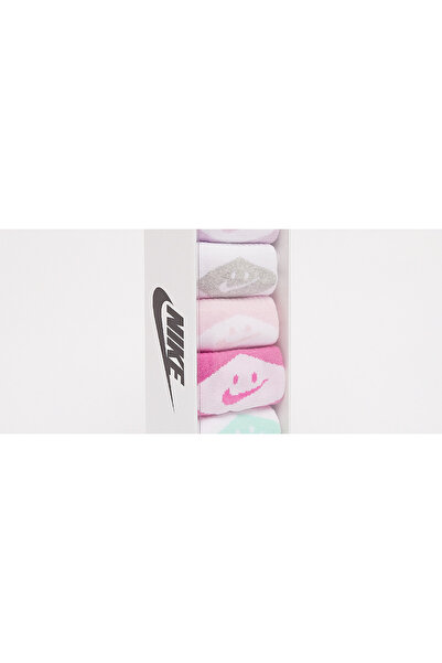 Nike Sosete 6Pk Smiley Crew EU 23.5 - EU 35