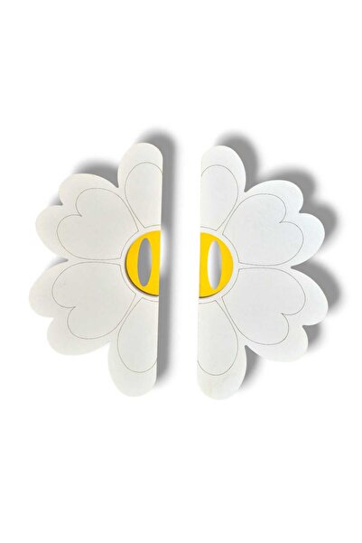 AllFayLazer 5 Adet Çift 23 Nisan 29 Ekim Çift Yön Boyalı Papatya Bayrak Göste...