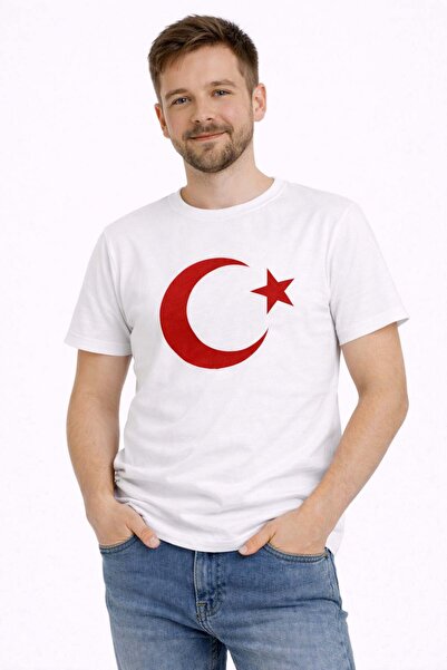 ModaPlaza Tricou cu imprimeu Moon Star pentru bărbați