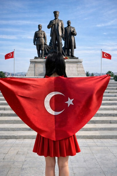 tarzınısec Tarzını Seç Çift Taraflı Ayyıldız Pelerin Gösteri Kostümü 145x73cm