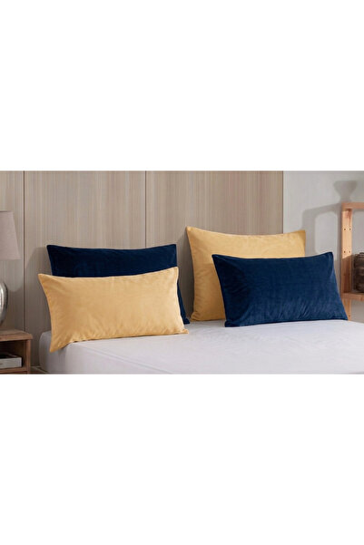 Fronte Home Pillowcase 4 Pieces Cotton with Colorful Flap Covers 50X70 Size Y...