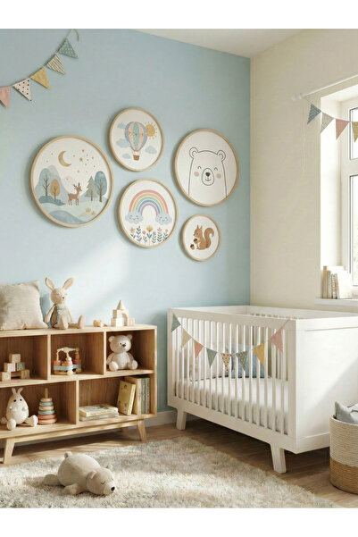 BALATOYZ ﻿Balatoyz–Sevimli Manzaralar–Ahşap Çerçeveli Dekoratif Bebek/Çocuk O...