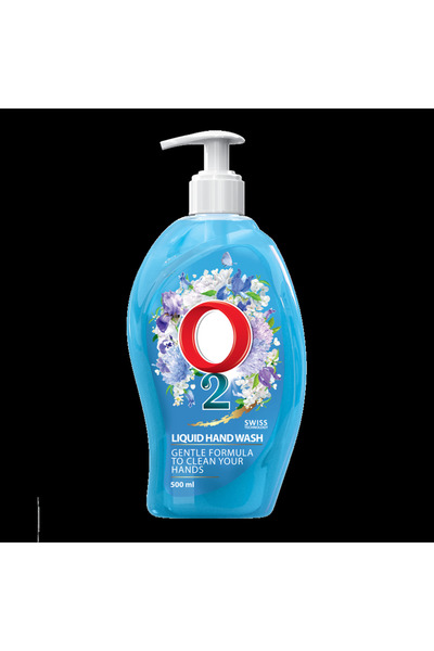 O2 سائل غسيل اليدين السويسري الأزرق 500 جرام