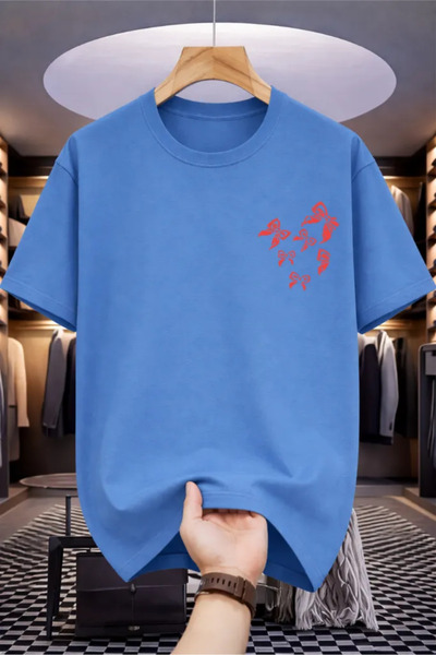 Pink Sky Tricou oversize premium 100% bumbac, unisex, croială confortabilă, t...