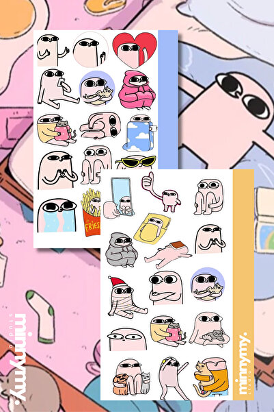 Minnymy Ketnipz Collection Sticker, Çıkartma, Ajanda, Günlük, Planlayıcı, Bul...