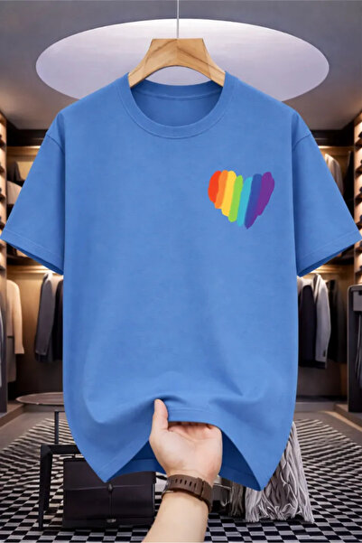 Pink Sky Tricou oversize premium 100% bumbac, unisex, croială confortabilă, t...