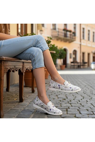 OEM Pantofi casual pentru fete, cu imprimeu floral, ușori, flexibili și confo...