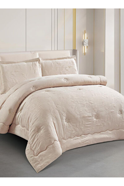 INREST Lunara Beige Single Comforter Set 170 × 230 cm Luxury 4 Pieces 100% Mi...